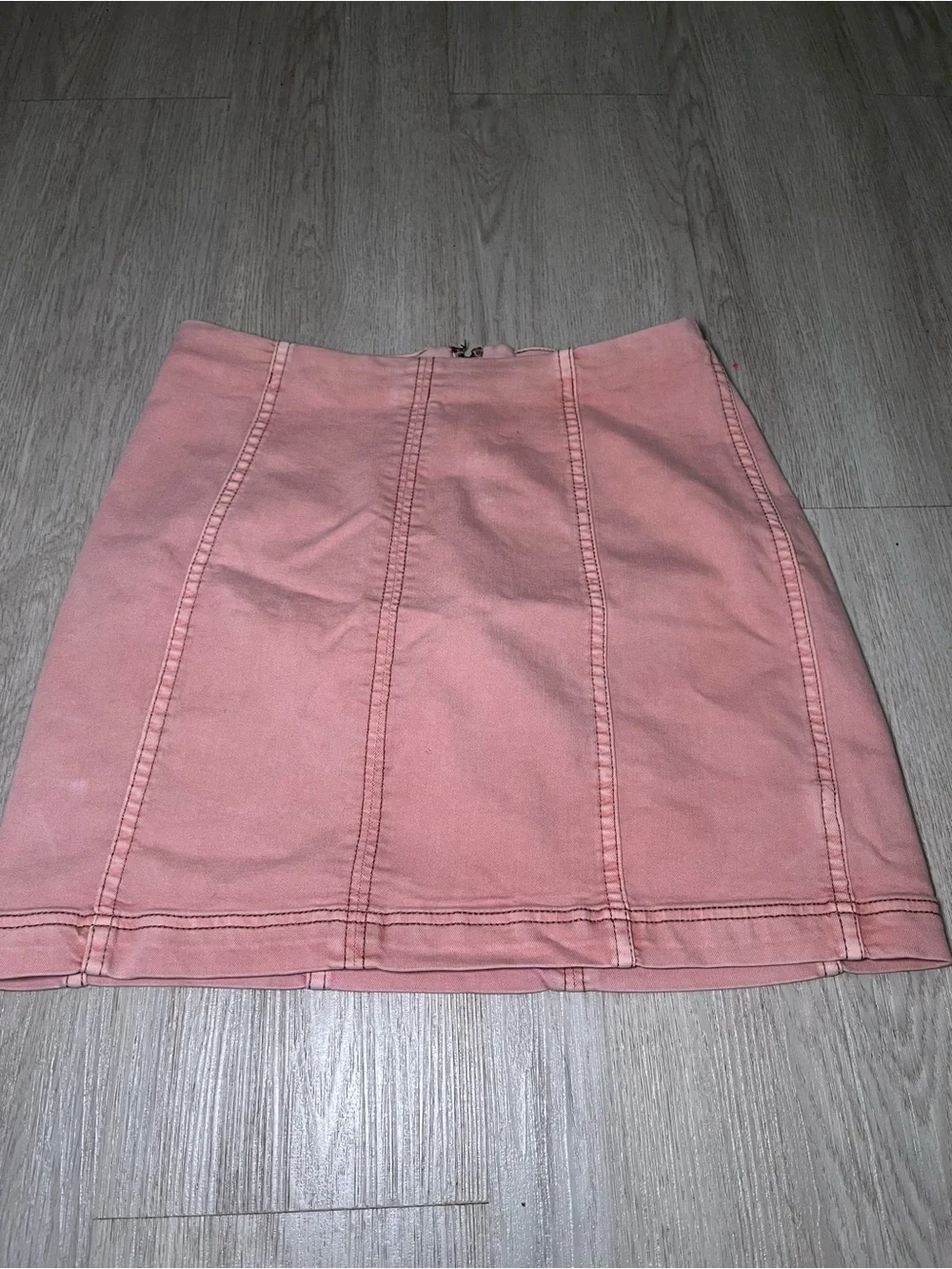 Free People Dusty Rose Panel Mini Skirt 12